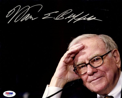 Warren Buffett Autographed 8x10 Photo 